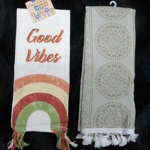 2pc Boho Kitchen Dish Towels